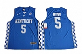 Kentucky Wildcats #5 Malik Monk Blue College Basketball Jersey,baseball caps,new era cap wholesale,wholesale hats